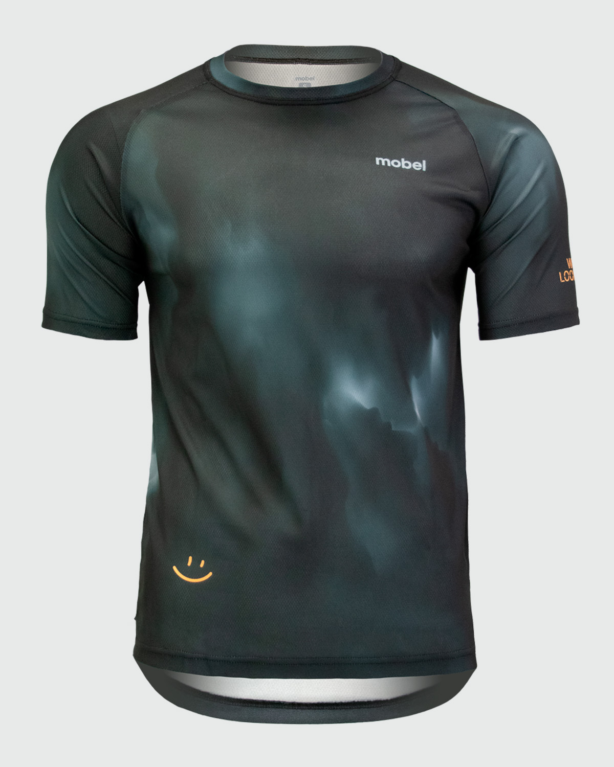 Camiseta trail running masculina SPIRIT BLACK